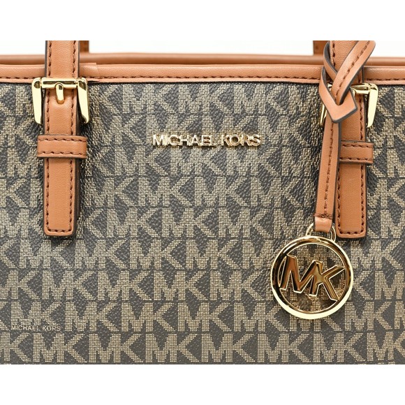 MICHAEL KORS JET SET TRAVEL XS Carry All Crossbody Top Zip Tote NWT $498 - Picture 7 of 9